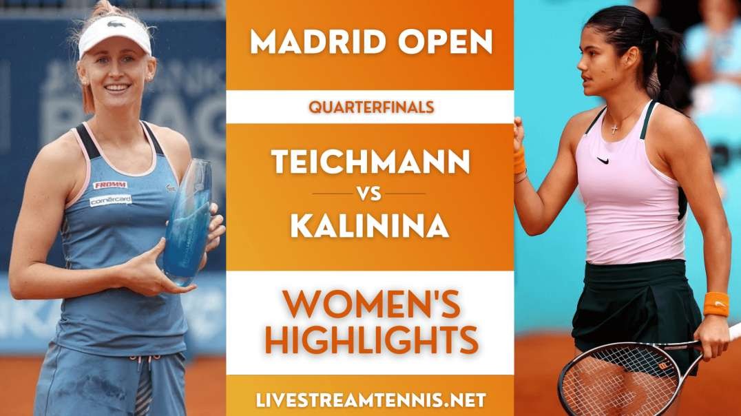 Madrid Open Ladies Quarterfinal 2 Highlights 2022