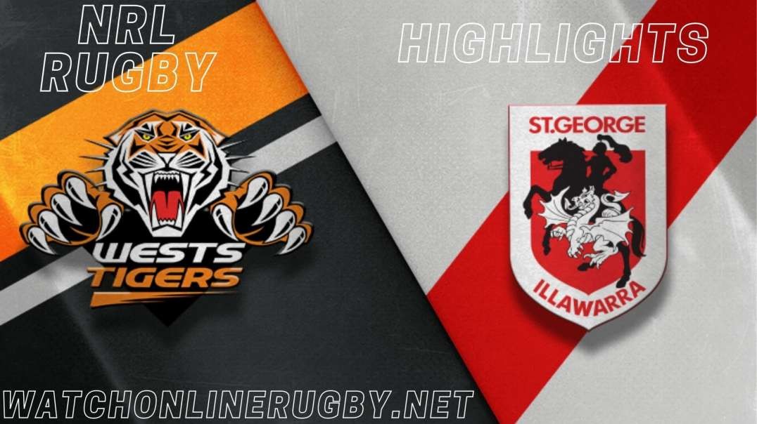 Dragons vs Wests Tigers RD 8 Highlights 2022 NRL Rugby