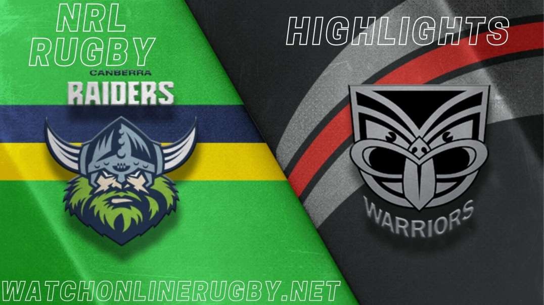 Warriors vs Raiders RD 8 Highlights 2022 NRL Rugby