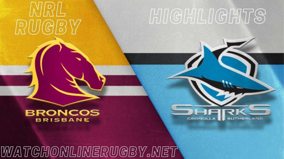 Broncos vs Sharks RD 8 Highlights 2022 NRL Rugby