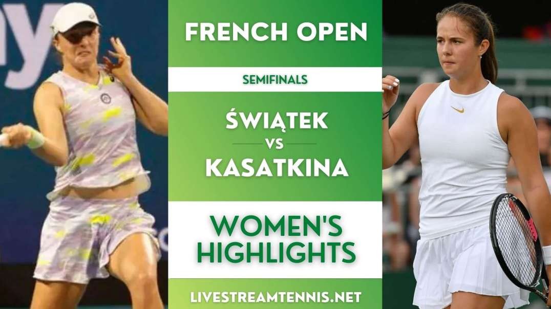 Roland Garros Ladies Semifinal 2 Highlights | French Open 2022