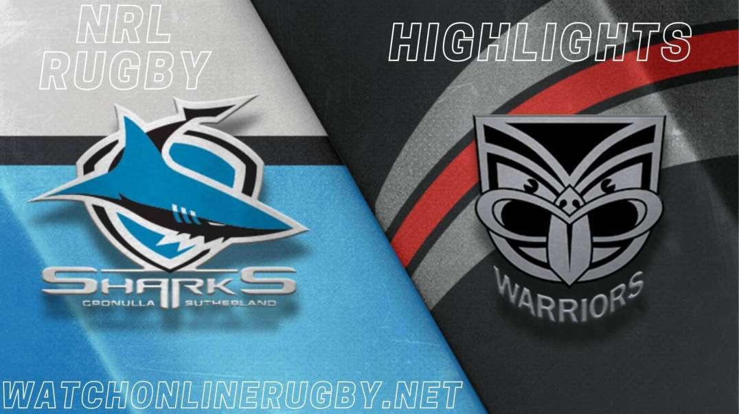 Warriors vs Sharks RD 14 Highlights 2022 NRL Rugby