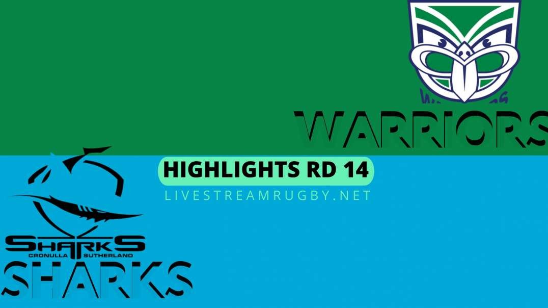 Warriors vs Sharks Highlights 2022 Rd 14 | NRL Rugby