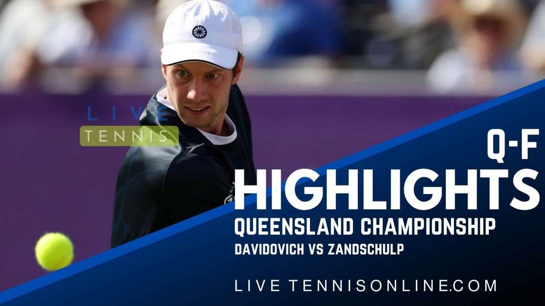 Davidovich vs Zandschulp Q-F Highlights 2022 | Queensland Championship