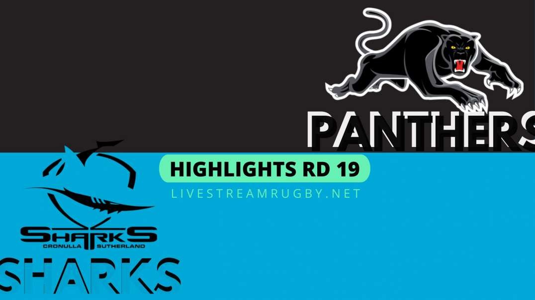 Panthers vs Sharks Highlights 2022 Rd 19 | NRL Rugby