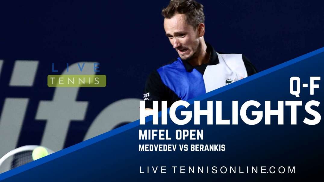 Medvedev vs Berankis Q-F Highlights 2022 | Mifel Open