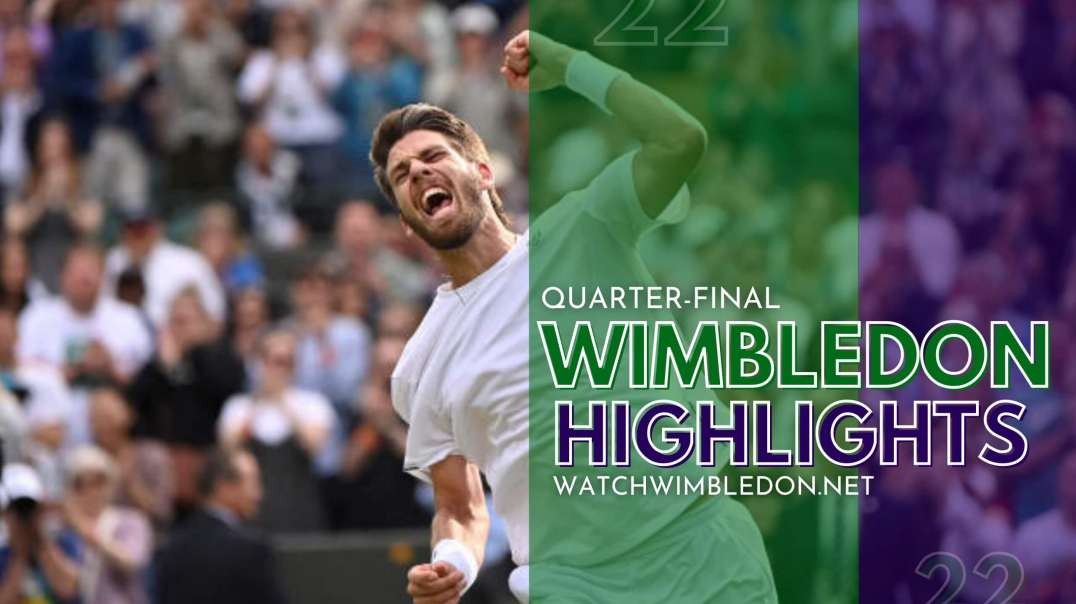 Wimbledon Championship | C. Norrie vs D. Goffin Highlights Q-F 2022
