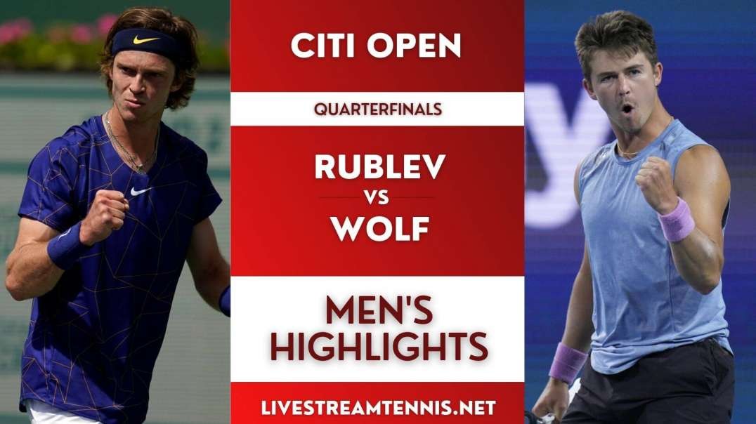 Citi Open ATP Quarterfinal 3 Highlights 2022