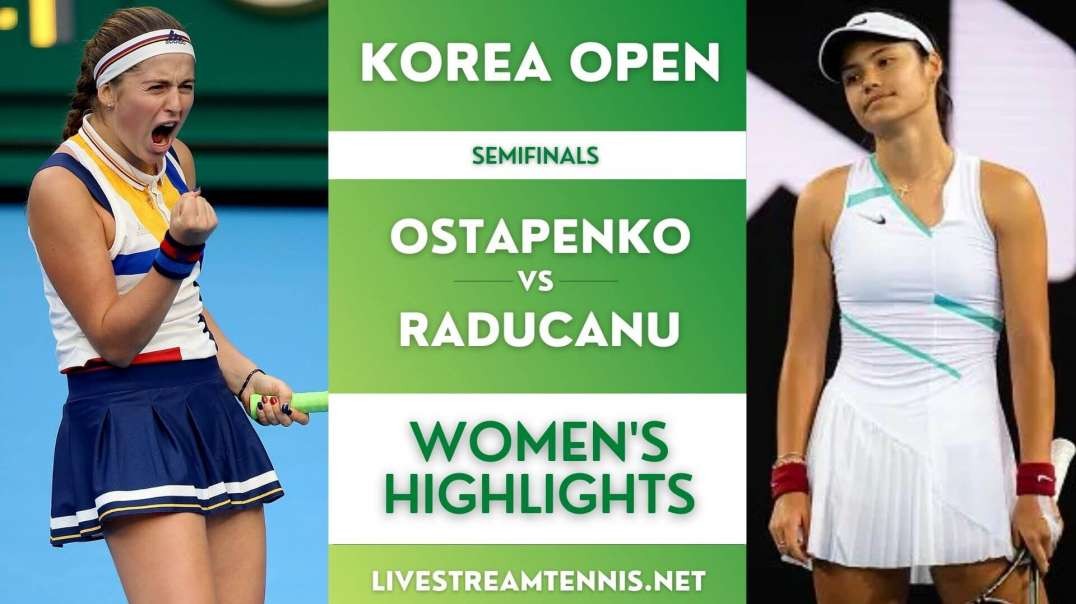 ⁣Korea Open Women Semifinal 1 Highlights 2022