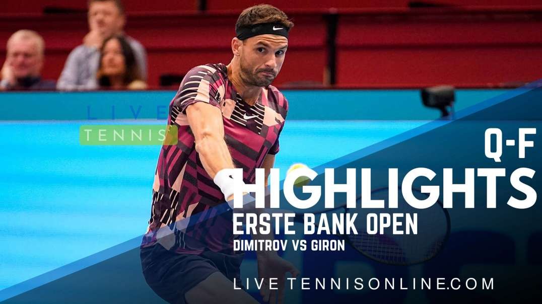 Dimitrov vs Giron Q-F Highlights 2022 | Erste Bank Open
