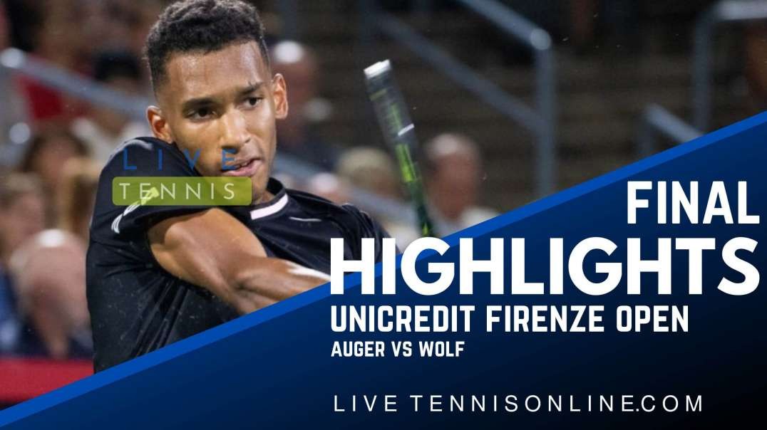 Auger vs Wolf Final Highlights 2022 | Firenze open