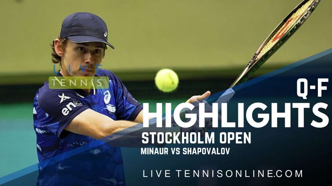 Minaur vs Rune S-F Highlights 2022 | Stockholm Open