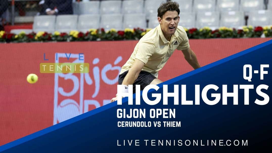 Cerundolo vs Thiem Q-F Highlights 2022 | Gijon Open