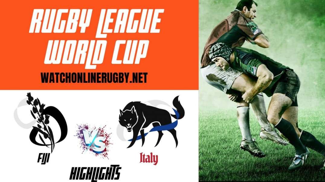 Fiji vs Italy RD 2 Highlight 2022 Rugby League World Cup