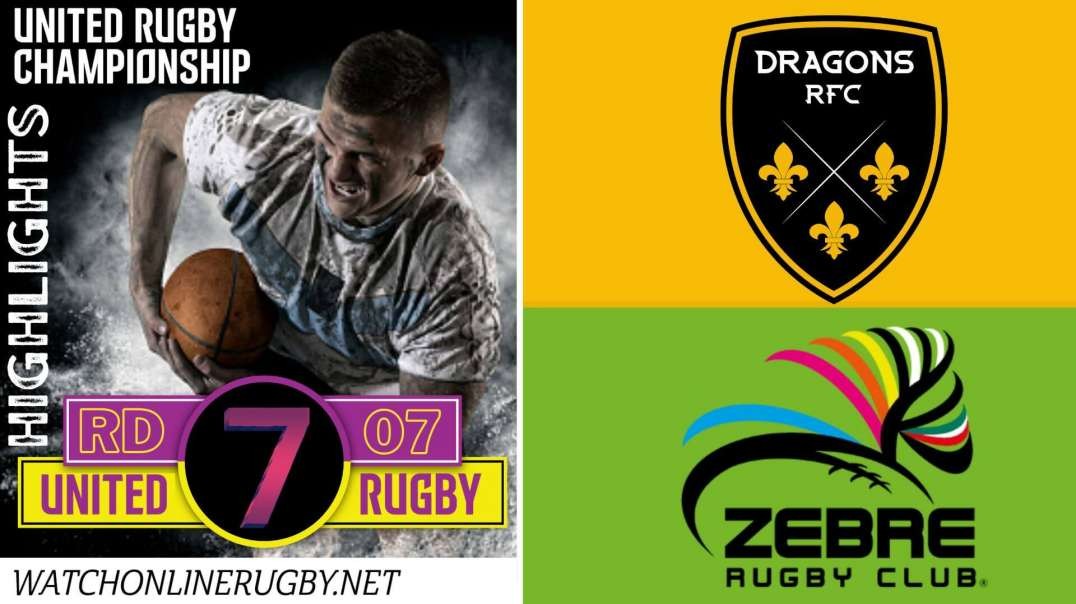 Dragons vs Zebre RD 7 Highlights 2022 URC