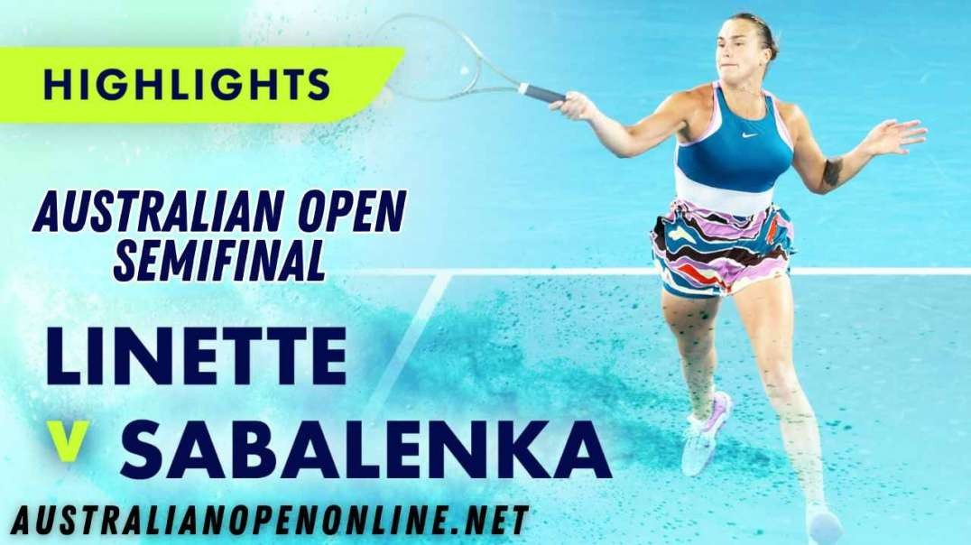 Magda Linette vs Aryna Sabalenka Highlights - Australian Open 2023 Semifinal