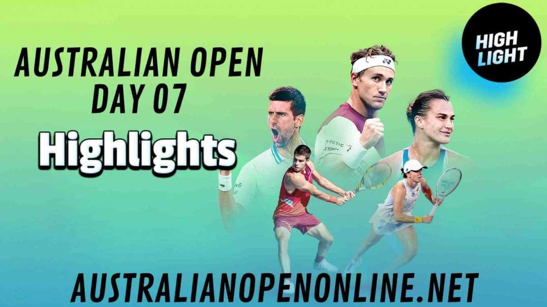 Day 7 Highlights Australian Open 2024