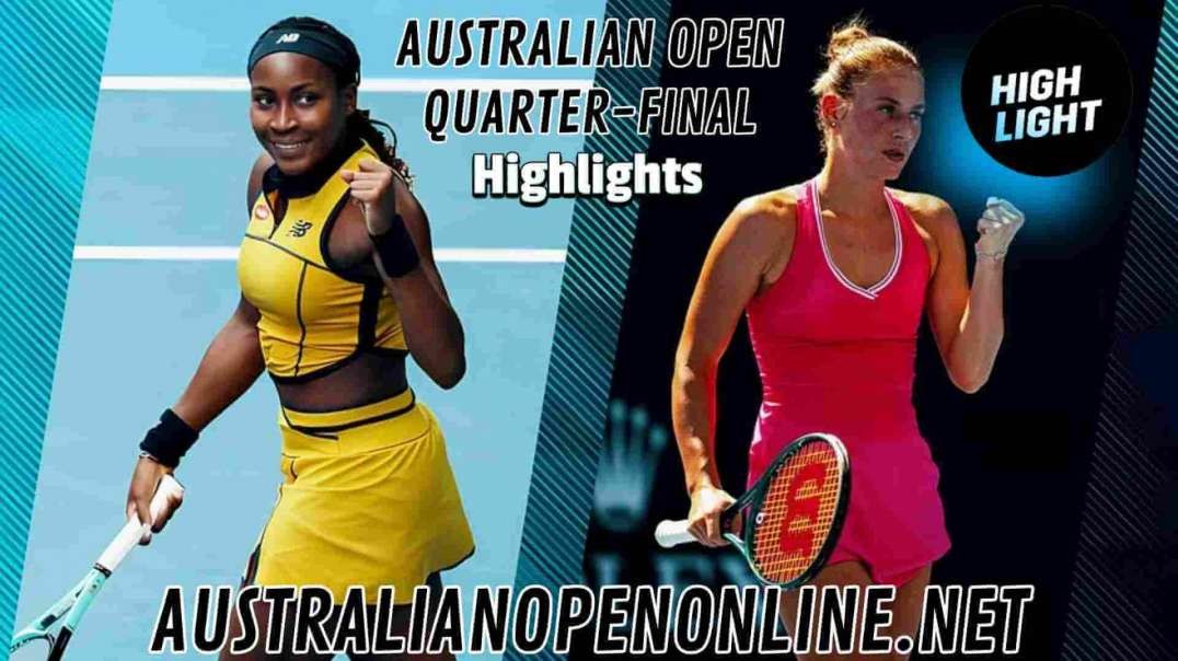 Marta Kostyuk vs Coco Gauff Highlights | Australian Open 2024 Quarterfinal