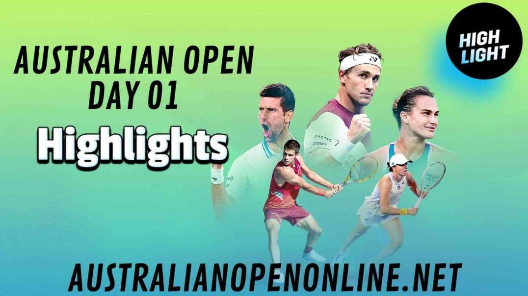 Day 1 Highlights Australian Open 2024