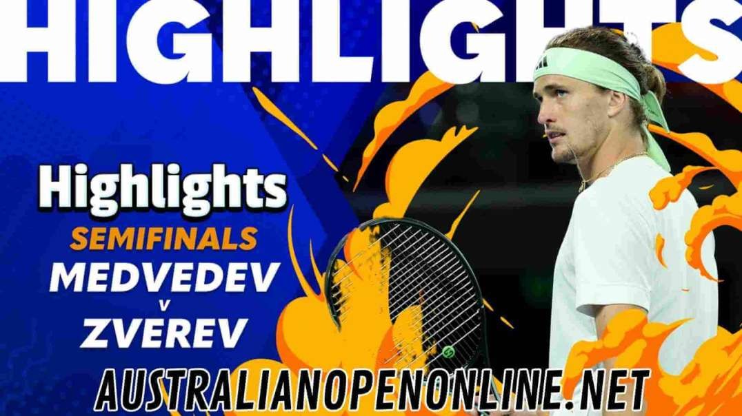 Daniil Medvedev vs Alexander Zverev Highlights | Australian Open 2024 Semifinal