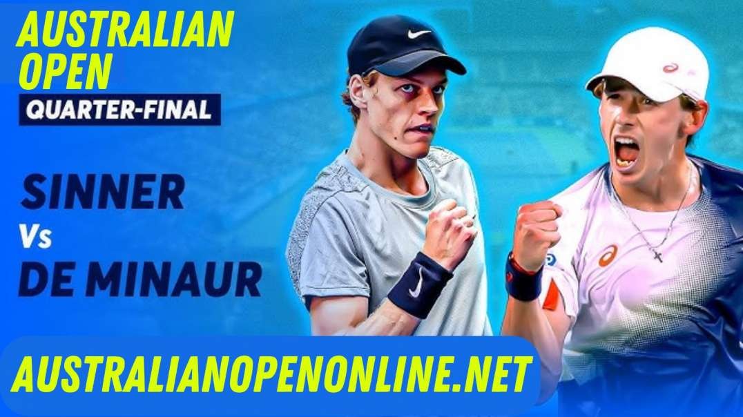 Sinner Vs De Minaur QF Highlights 2025